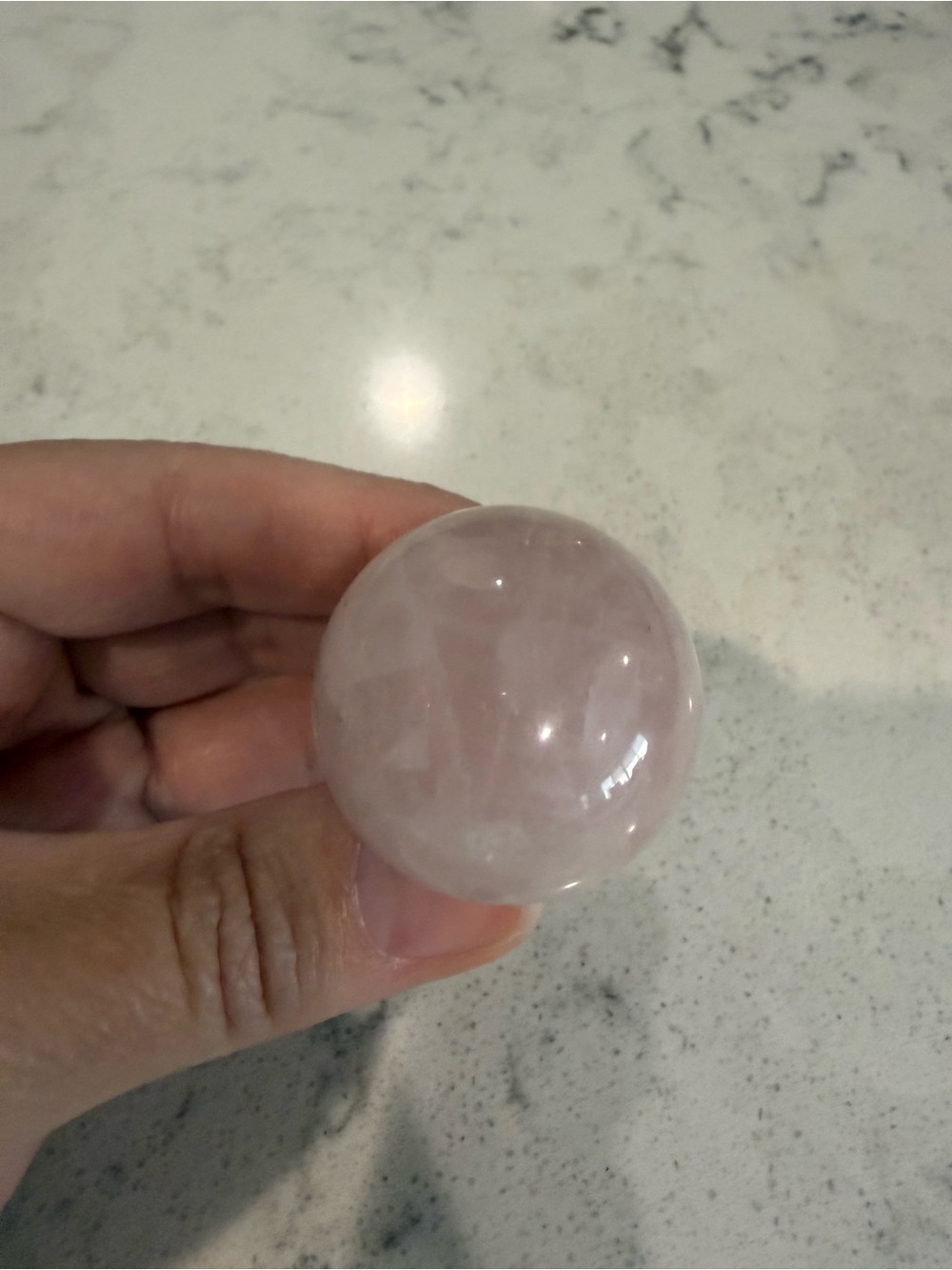 Rose Quartz Mushroom - Picture 3 of 6